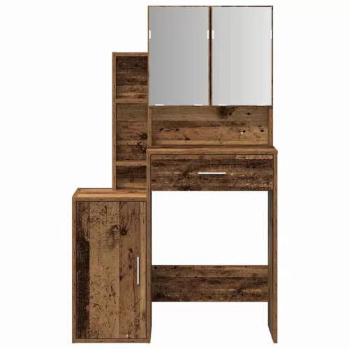 Öltöztetőasztal fiókkal Öreg fa 80 x 35 x 132 cm Faanyag
