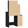 Öltöztetőasztal fiókkal Musta tammi 80 x 35 x 132 cm Faanyag