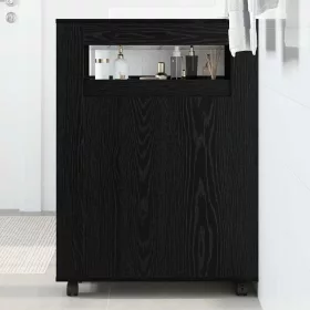 Keskeny Fürdőszobai Szekrény Musta tammi 65 x 23 x 87 cm