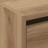 Cipőszekrény ajtóval kézműves tölgy 80 x 21 x 125.5 cm Faanyag