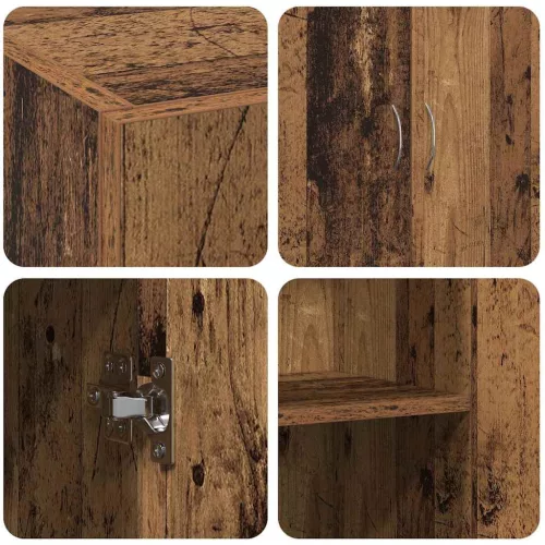 Irodai szekrény polcokkal Régi fa 60 x 32 x 77.5 Faanyag