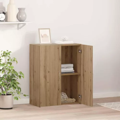 Irodai szekrény polcokkal kézműves tölgy 60 x 32 x 77.5 Faanyag