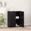 Irodai szekrény polcokkal Musta tammi 60 x 32 x 77.5 Faanyag