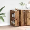 Cabinet kerékkel Régi fa 60 x 22 x 79 cm Faanyag