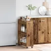 Cabinet kerékkel Régi fa 60 x 22 x 79 cm Faanyag
