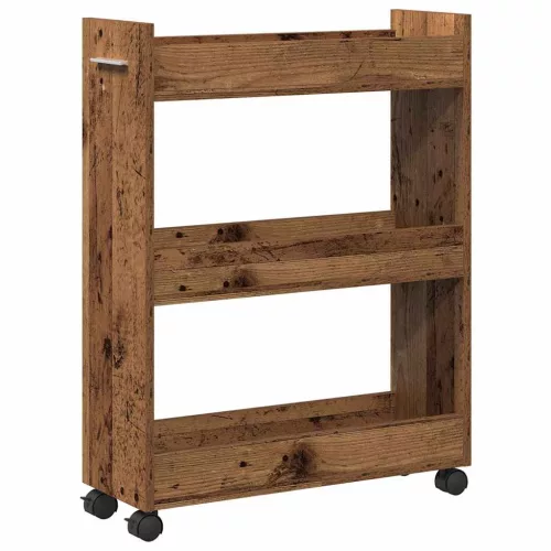 Cabinet kerékkel Régi fa 60 x 22 x 79 cm Faanyag