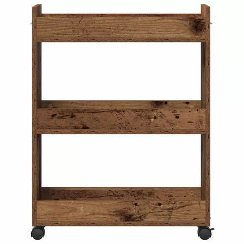 Cabinet kerékkel Régi fa 60 x 22 x 79 cm Faanyag
