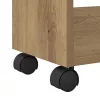 Cabinet kerékkel kézműves tölgy 60 x 22 x 79 cm Faanyag