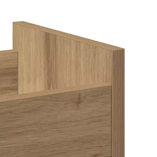 Cabinet kerékkel kézműves tölgy 60 x 22 x 79 cm Faanyag