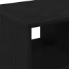 Oldalasztal polcokkal Musta tammi 50 x 30 x 55 cm Faanyag