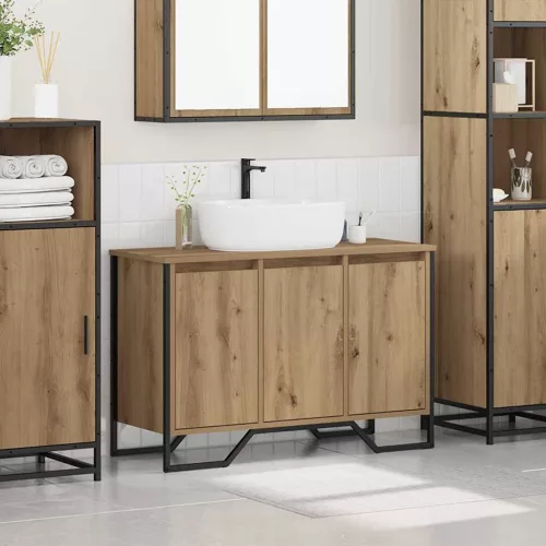 Mosdókagyló Szekrény Artisan tölgy 91 x 35 x 60 cm Faanyag