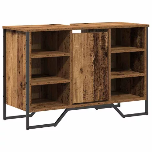 Mosdószekrény polcokkal Egyéb Öreg fa 91 x 35 x 60 cm Faanyag