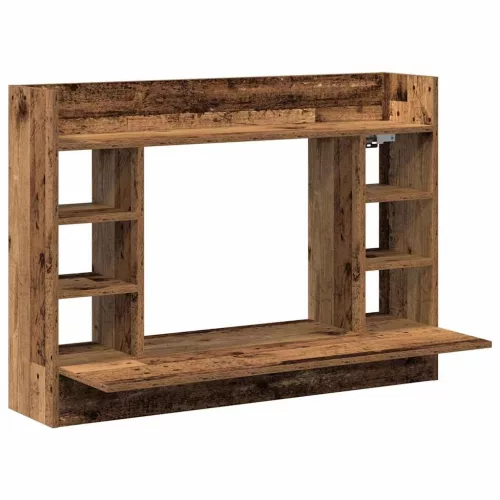 Falra szerelhető íróasztal Régi fa 105 x 48 x 75 cm Faanyag