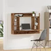 Falra szerelhető íróasztal Régi fa 105 x 48 x 75 cm Faanyag