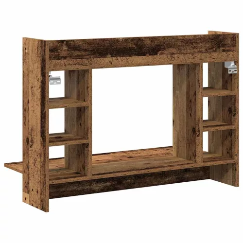 Falra szerelhető íróasztal Régi fa 105 x 48 x 75 cm Faanyag