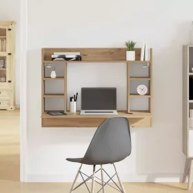   Falra szerelhető íróasztal kézműves tölgy 105 x 48 x 75 cm