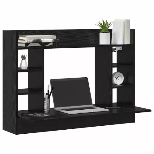 Falra szerelhető íróasztal Musta tammi 105 x 48 x 75 cm Faanyag