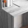 Asztal polcokkal Szürke sonoma 91 x 50 x 149 cm Faanyag