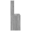 Asztal polcokkal Szürke sonoma 91 x 50 x 149 cm Faanyag