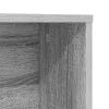 Asztal polcokkal Szürke sonoma 91 x 50 x 149 cm Faanyag