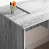 Asztal fiókkal Szürke sonoma 90 x 49.5 x 75 cm Faanyag