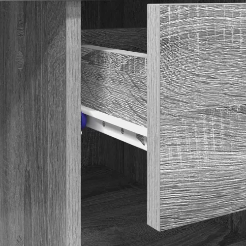 Asztal fiókkal Szürke sonoma 90 x 49.5 x 75 cm Faanyag
