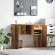 Asztal fiókkal polcokkal Régi fa 90 x 49.5 x 75 cm Faanyag