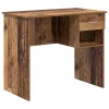 Asztal fiókkal polcokkal Régi fa 90 x 49.5 x 75 cm Faanyag
