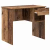 Asztal fiókkal polcokkal Régi fa 90 x 49.5 x 75 cm Faanyag