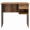 Asztal fiókkal polcokkal Régi fa 90 x 49.5 x 75 cm Faanyag