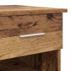 Asztal fiókkal polcokkal Régi fa 90 x 49.5 x 75 cm Faanyag