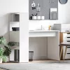 Asztal polcokkal tárolóval Fehér 113 x 54 x 120 cm Faanyag