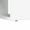 Asztal polcokkal tárolóval Fehér 113 x 54 x 120 cm Faanyag