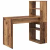 Asztal polcokkal tárolóval Régi fa 113 x 54 x 120 cm Faanyag