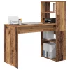 Asztal polcokkal tárolóval Régi fa 113 x 54 x 120 cm Faanyag