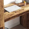 Asztal polcokkal tárolóval Régi fa 113 x 54 x 120 cm Faanyag