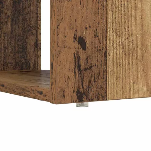 Asztal polcokkal tárolóval Régi fa 113 x 54 x 120 cm Faanyag