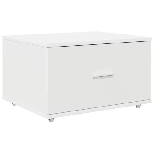 Fiókos szekrény kerékkel Fehér 55 x 45 x 33.5 cm Faanyag