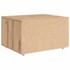 Fiókos szekrény kerékkel Barna 55 x 45 x 33.5 cm Faanyag