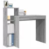 Asztal polcokkal Szürke sonoma 100 x 40 x 90 cm Faanyag