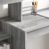 Asztal polcokkal Szürke sonoma 100 x 40 x 90 cm Faanyag