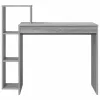 Asztal polcokkal Szürke sonoma 100 x 40 x 90 cm Faanyag