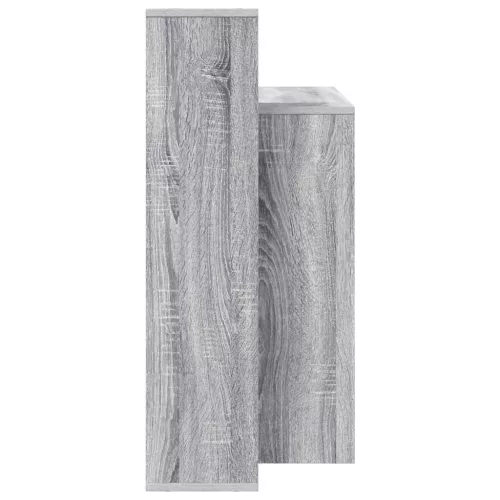 Asztal polcokkal Szürke sonoma 100 x 40 x 90 cm Faanyag