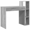 Asztal polcokkal Szürke sonoma 100 x 40 x 90 cm Faanyag
