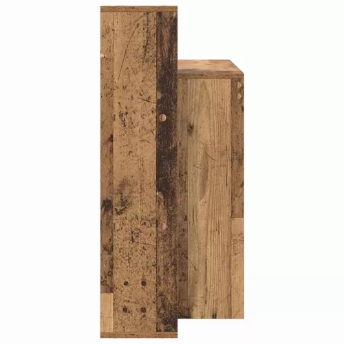 Asztal polcokkal tárolóval Régi fa 100 x 40 x 90 cm Faanyag