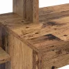 Asztal polcokkal tárolóval Régi fa 100 x 40 x 90 cm Faanyag