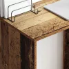 Asztal polcokkal tárolóval Régi fa 78.5 x 37 x 154.5 cm Faanyag