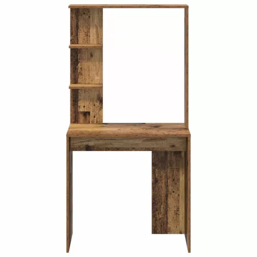 Asztal polcokkal tárolóval Régi fa 78.5 x 37 x 154.5 cm Faanyag
