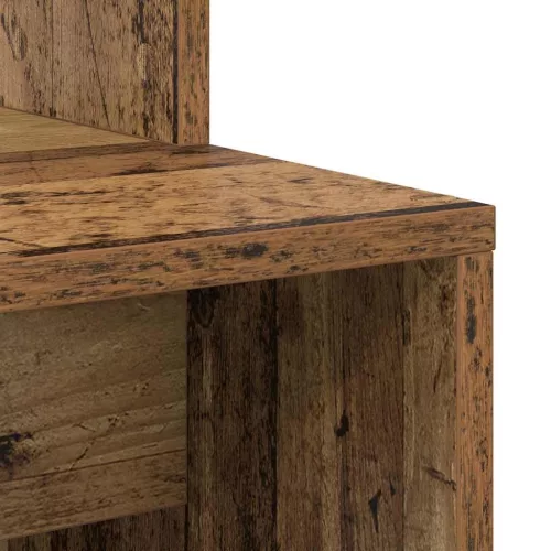 Asztal polcokkal tárolóval Régi fa 78.5 x 37 x 154.5 cm Faanyag