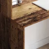 Asztal polcokkal tárolóval Régi fa 102 x 50 x 124 cm Faanyag